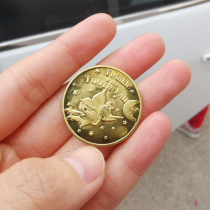 Tooth Fairy Gold Coin Brass Tooth Coin Childrens Baby Teeth Box Change Tooth Collection Box Storage Commemorative Coin Gift Gold