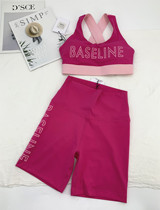 (Sports underwear 3 points shorts) original new Rose Red super white beautiful sports style set with pad