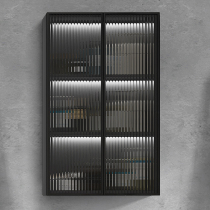 Modern simple toilet storage cabinet wall style bathroom mirror cabinet toilet light luxury smart solid wood side cabinet