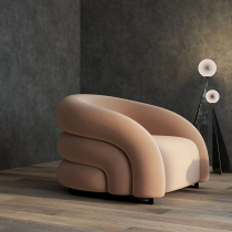 Modern extremely simple man sofa Nordic minimalist small family style furniture Italian style light extravagant designer personality arc sofa