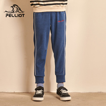 Beshi and outdoor childrens fleece pants boys and girls sports pants spring and autumn winter warm leggings plus velvet pants