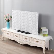 Lace LCD TV Hood dust cover TV cover European fabric cover towel hanging 55 50 inch simple modern