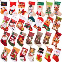 Christmas Socks Gift Bags Christmas Decorations Gifts Santa Snowman Socks Christmas Gift Christmas Socks Decorations