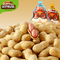 (Value exchange)Three squirrels _ Volume of peanuts 500g nuts fried goods with shells Limited to 2 per id