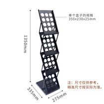 A4 Catalog Folding Information Rack Brochure Rack Exhibition Rack Floor Portable Books Newspapers and Newspapers Single Page Magazine Rack