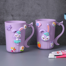 Childrens mouthwash Cup cartoon cute girl Anti-fall boy cylinder Baby Tooth Cup brushing home Cup