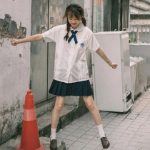 Japanese jk uniform class uniform Summer junior high school and high school students British college style graduation season Taiwan school uniform set