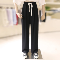zaw big code fat mm casual high waist wide leg western clothing pants woman loose straight cylinder covety tall lengthened tug pants