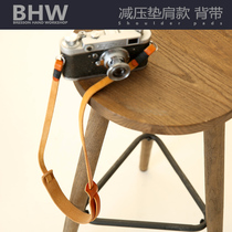 BHW10mm camera strap with a leather strap hand retrograde for Fuji Sony Conleica hanging rope
