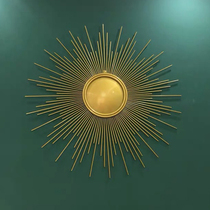 European-style wrought Sun wall decoration living room entrance bedside pendant light luxury restaurant TV background wall decoration wall hanging