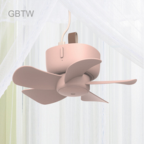 Rechargeable USB small ceiling fan small electric fan for student dormitory summer bedroom bed mosquito net bunk