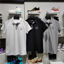 Li Ning 2021 Xias new short sleeve POLO shirt man Wade tie turned cotton T-shirt blouses sportswear APLR021