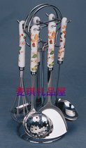 South Korea imported kitchen tableware Wedding gift gift strawberry kitchenware spatula colander soup spoon set 6P