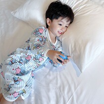 Autumn baby sleeping bag cotton long sleeve baby jumpsuit anti kicking quilt leg pajamas 2 crotch nightgown 0-6 years old