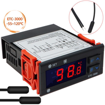 ETC-3000 thermostat Controller Refrigeration defrosting fan compressor Delay alarm function thermostat