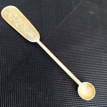 Brass hand-printed medicine spoon New Shepherd Mongolian traditional harness