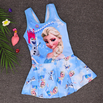 Childrens swimsuit Girl one-piece middle and large childrens swimming trunks Girls swimwear Princess skirt child female baby swimsuit
