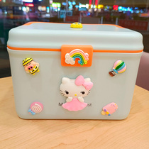 Family medicine box cute multi-layer portable large nursing emergency medicine box children small medicine box household medicine storage box