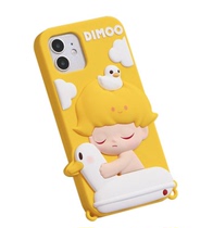 POPMART bubble Mart DIMOO pet Apple 12 silicone cute phone case peripheral cartoon phone case