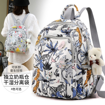 Small mommy bag backpack 2021 new fashion out of multifunctional large capacity mother mother and baby Hand bag