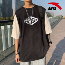Anta short-sleeved T-shirt mens vest sleeveless jacket official website flagship winter New loose quick-drying ball suit training suit