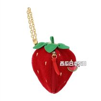 Appointment to Japan Purchasing loverary Strawberry Containing Bag Pendant Bag Hang zero wallet Key chain