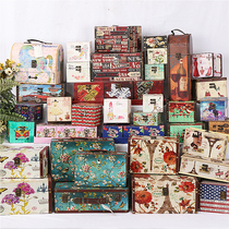 Retro American jewelry box home jewelry ring jewelry storage box dressing table decoration creative box ornaments