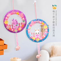Childrens diy hand-made snow mud clay summer wind chimes cartoon cute pendant shop dream wind chimes material bag