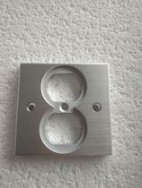 American standard all aluminum alloy wall socket plate 86 type power socket panel