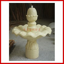 Custom sandstone fountain art fountain European sandstone relief three-dimensional background wall screen Garden waterscape sculpture