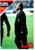 93MASTERS SELEGY A FLOWER STAY CARIAL AC Milan Team Card #25