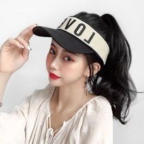  Hat wig one-piece female long curly hair net red with hair baseball hat ponytail fashion simulation long hair fake headgear
