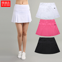 Summer quick-drying sports pants skirt womens badminton tennis culottes breathable light pleated skirt Womens Running half skirt