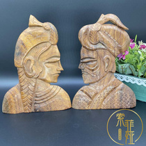Pakistani wood carving figure ornaments