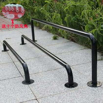Thickened clothing bar wall type single pole clothing bar indoor balcony drying rack kitchenware hanging bar iron massage boom