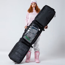 WS snowboard bag Single board double board bag Wheeled snowboard bag Travel roller ski bag Outdoor shoulder bag