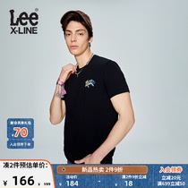 LeeXLINE23 Spring and summer new standard printing round-collar male short sleeve T-shirt LMT0053934LE