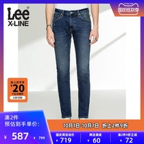 LeeXLINE 21 autumn and winter New 709 slim low waist blue mens jeans LMB1007092UZ-631