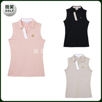 2021 summer new Korean golf clothing female FairLiar slim V-neck sleeveless T-shirt golf