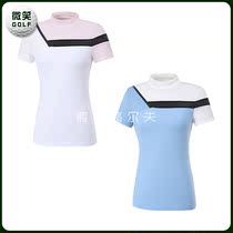 Special 2021 summer new Korean GOLF suit ladies WANGL * stand collar short sleeve T-shirt GOLF
