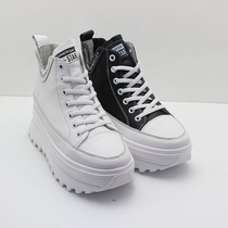  Rich bird counter 2021 autumn new casual high-top lace-up round head muffin bottom womens shoes MW12D767C 9