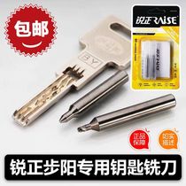 Rui Zheng tungsten steel Buyang key special milling cutter guide needle drilling side milling cutter vertical key machine knife with key precision
