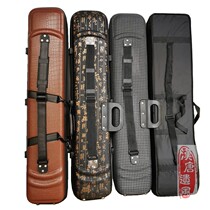 Professional erhu box Yuehu crocodile leather pattern ancient calligraphy pressure shell Gaohu light body box can be back to lift factory direct sales