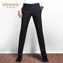Pants mens autumn and winter mens business formal clothes plus velvet pants mens winter suit mens pants slim casual trousers