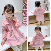 Waterproof autumn and winter baby gown childrens eating bibs long sleeves baby anti-dressing aprons girls mouthcoats