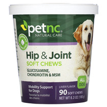 Now American petnc pet hip and joint liver taste for all dogs 90 fudge