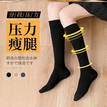 Over the knee long socks girls 2021 New Net red high tube long tube wool ring socks thickened velvet extension