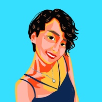 Personality vitality Avatar custom character illustration artist couple color gift boy and girl art avatar