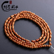 Olive core small gourd nuclear carving olive Hu necklace bracelet element nuclear carving accessories 108 section high long beads