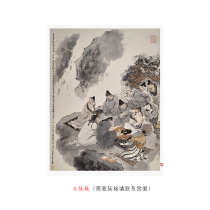 Tang Poetry and Song Ci series of Dai Dunbang (remembering Shandong brothers on September 9) limited edition painting